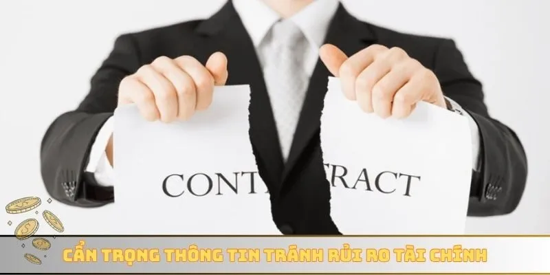 Cẩn trọng thông tin tránh rủi ro tài chính