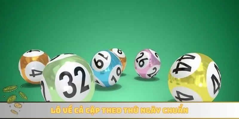 Lô về cả cặp theo thứ ngày chuẩn