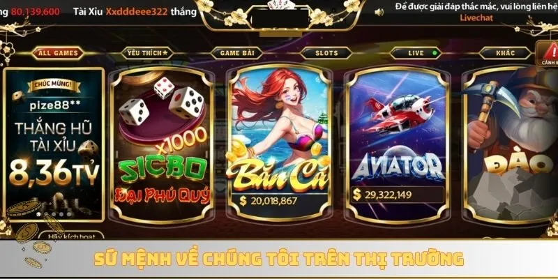 Sứ mệnh về chúng tôi trên thị trường